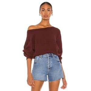 Free People - We The Free - OG Long Sleeve Tee - Cherry Cola